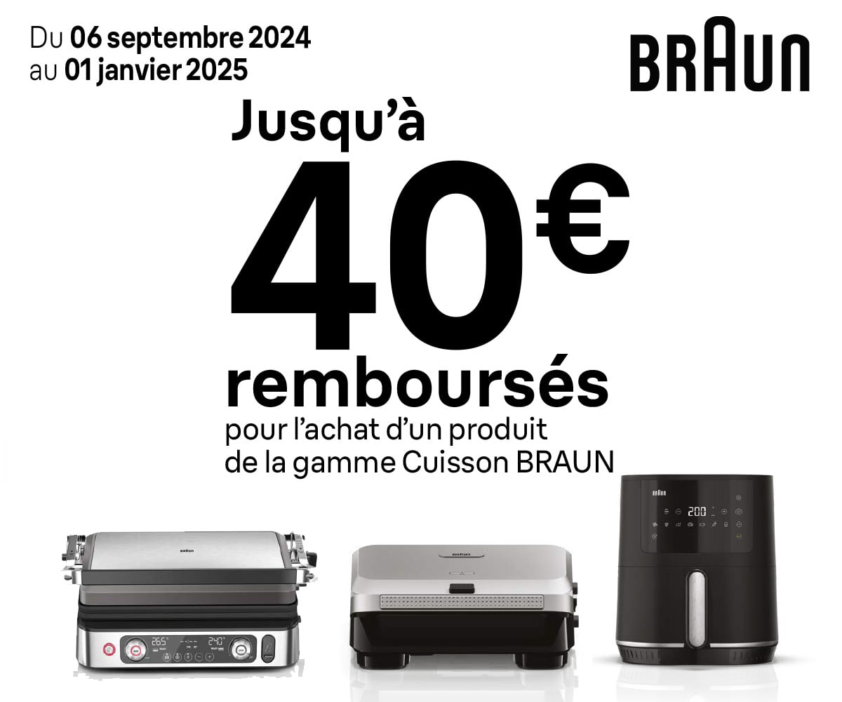 Offre de remboursement <br />Cuisson BRAUN