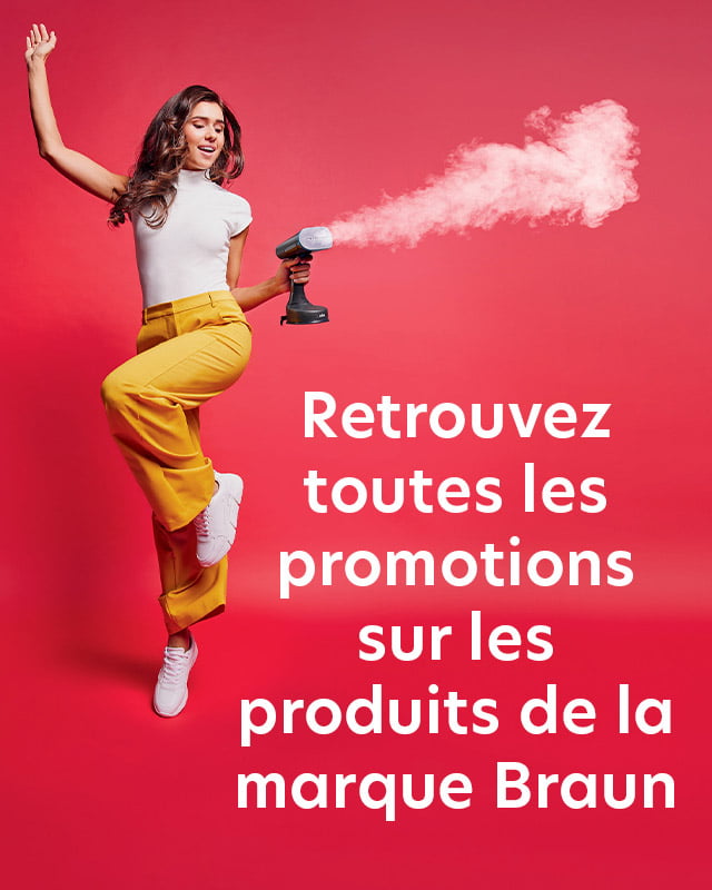 Retrouvez toutes les promotions sur les produits de la marque Braun Retrouvez toutes les promotions sur les produits de la marque Braun